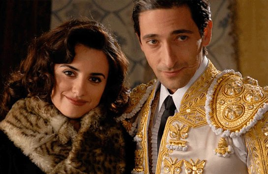 Penélope Cruz y Adrien Brody en Manolete