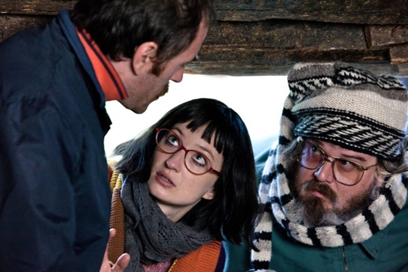 Valerio Mastandrea, Giuseppe Battiston y Alba Rohrwacher en El Comandante y la cigüeña