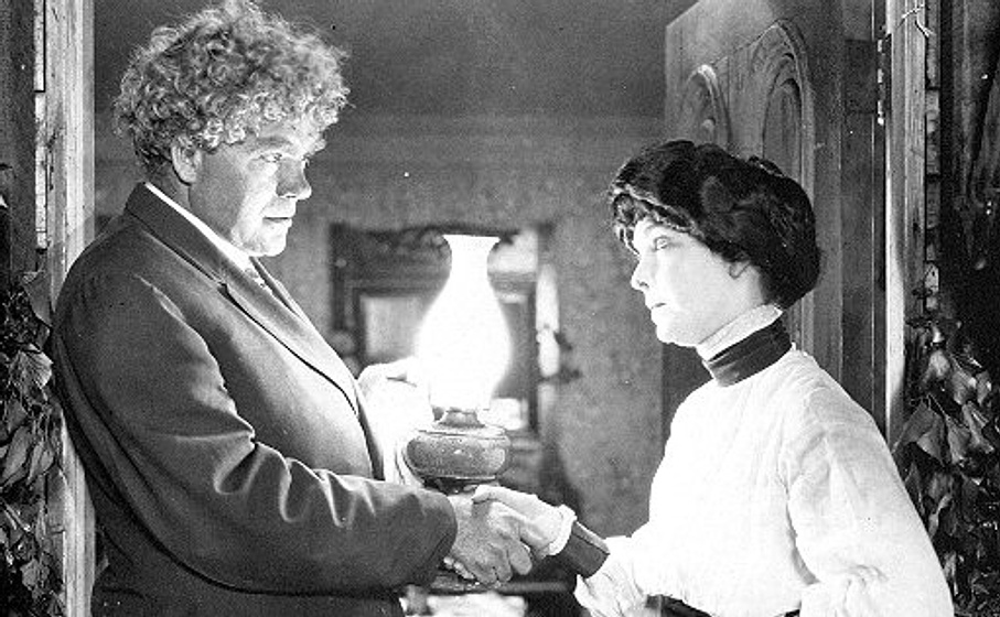 Zasu Pitts y Gibson Gowland en Avaricia