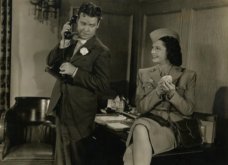 Arthur Lake y Angelyn Orr en Blondie's Lucky Day