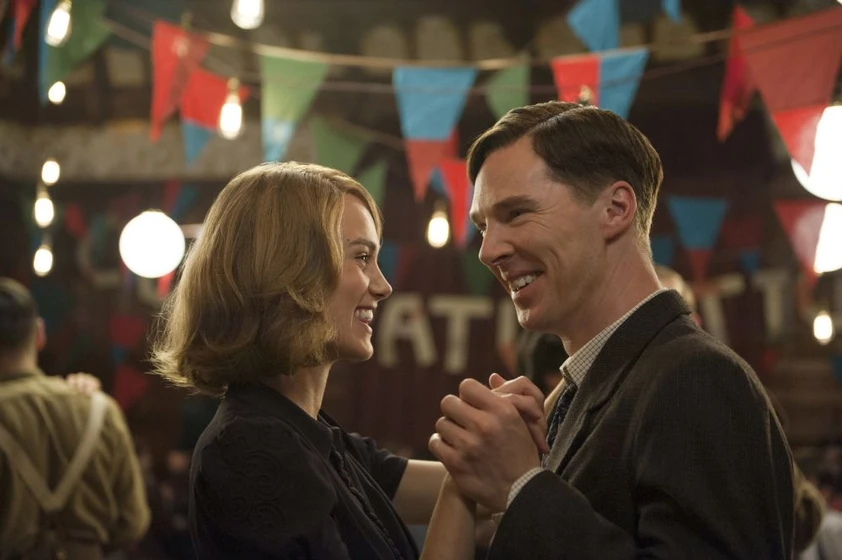 Keira Knightley y Benedict Cumberbatch en the-imitation-game-descifrando-enigma