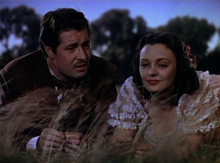 Don Ameche y Andrea Leeds en swanee-river