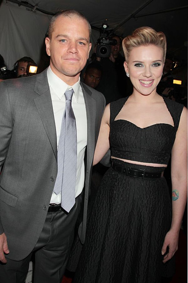Scarlett Johansson y Matt Damon en Un Lugar para soñar (Premiere. Diciembre 2011)