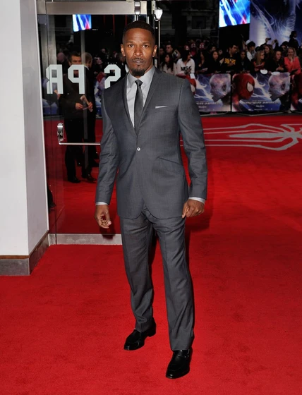 Jamie Foxx en the-amazing-spider-man-2-el-poder-de-electro (Premiere en Londres. Abril 2014)