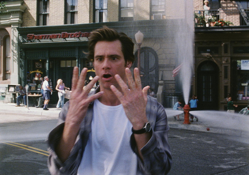 Jim Carrey en Como Dios