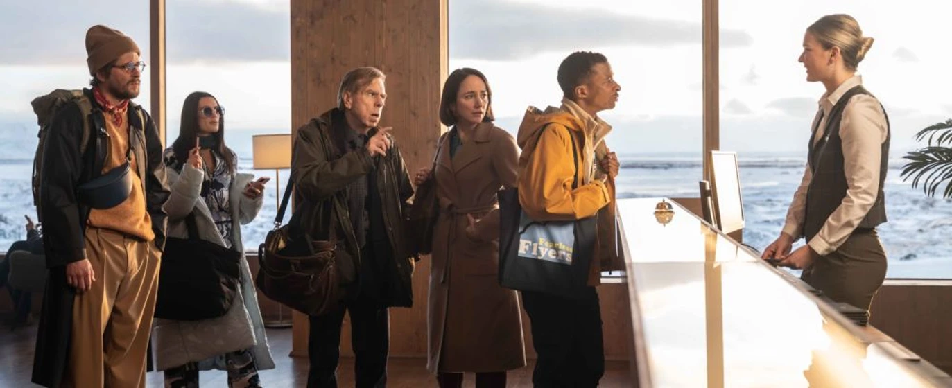 Timothy Spall, Hafsteinn Gunnar Sigurðsson, Ella Rumpf, Lydia Leonard y Simon Manyonda en mayday-club