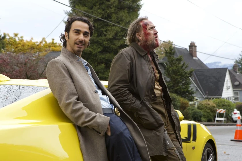 Nicolas Cage y Alex Wolff en pig