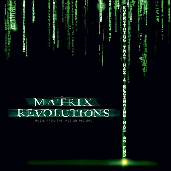 Carátula de la banda de sonido de Matrix Revolutions