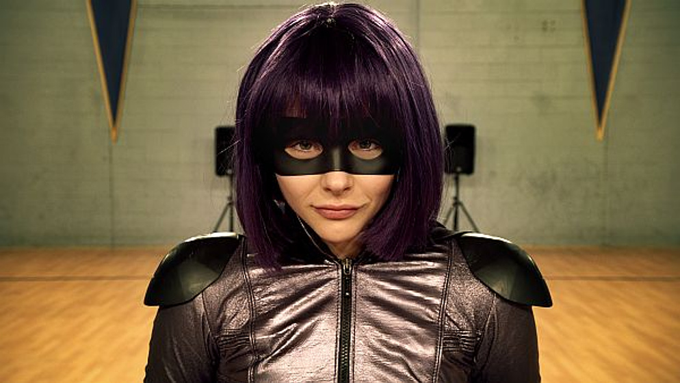 Chloë Grace Moretz en Kick-Ass 2, con un par