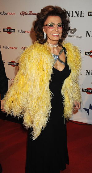 Sophia Loren en Nine (Presentación en Roma. Enero 2010)