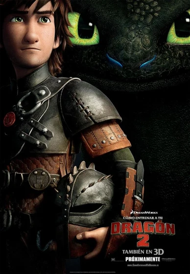 Imagen de como-entrenar-a-tu-dragon-2 (Cartel teaser español)