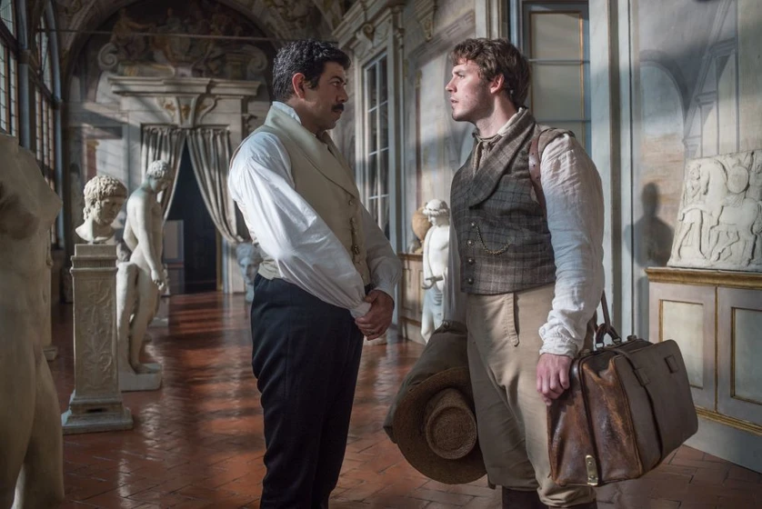 Pierfrancesco Favino y Sam Claflin en mi-prima-rachel