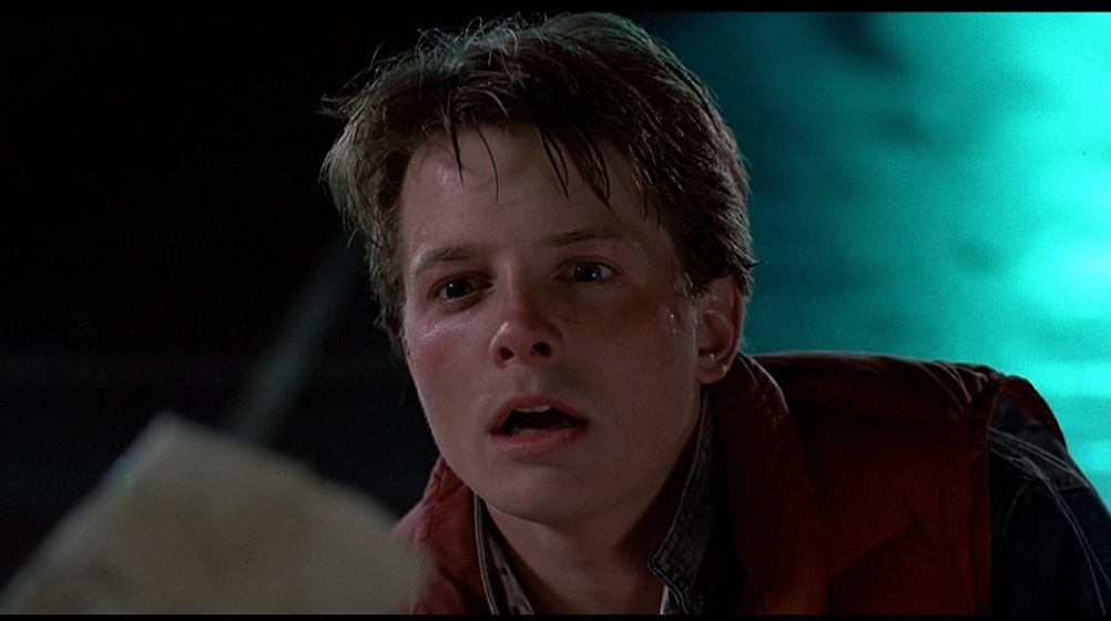 Michael J. Fox en Regreso al Futuro