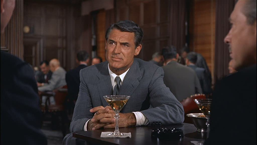 Cary Grant en Con la muerte en los talones