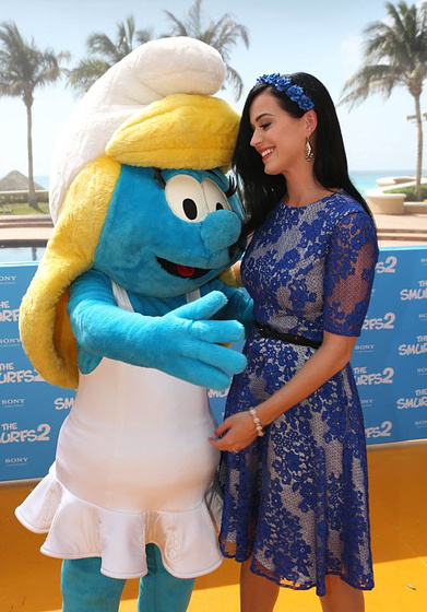 Katy Perry en Los Pitufos 2 (Abril 2013)
