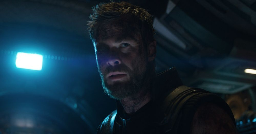 Chris Hemsworth en Vengadores. Infinity War