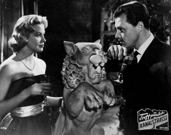 Hildegard Knef y Carl Raddatz en confesion-ante-cuatro-ojos