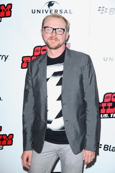 Simon Pegg en Scott Pilgrim contra el mundo (Premiere en Londres. Septiembre 2010)