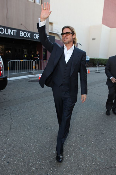 Brad Pitt en Moneyball. Rompiendo las reglas (Premiere en Oakland. Septiembre 2011)