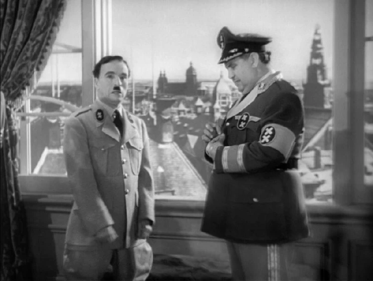 Charles Chaplin en El Gran Dictador