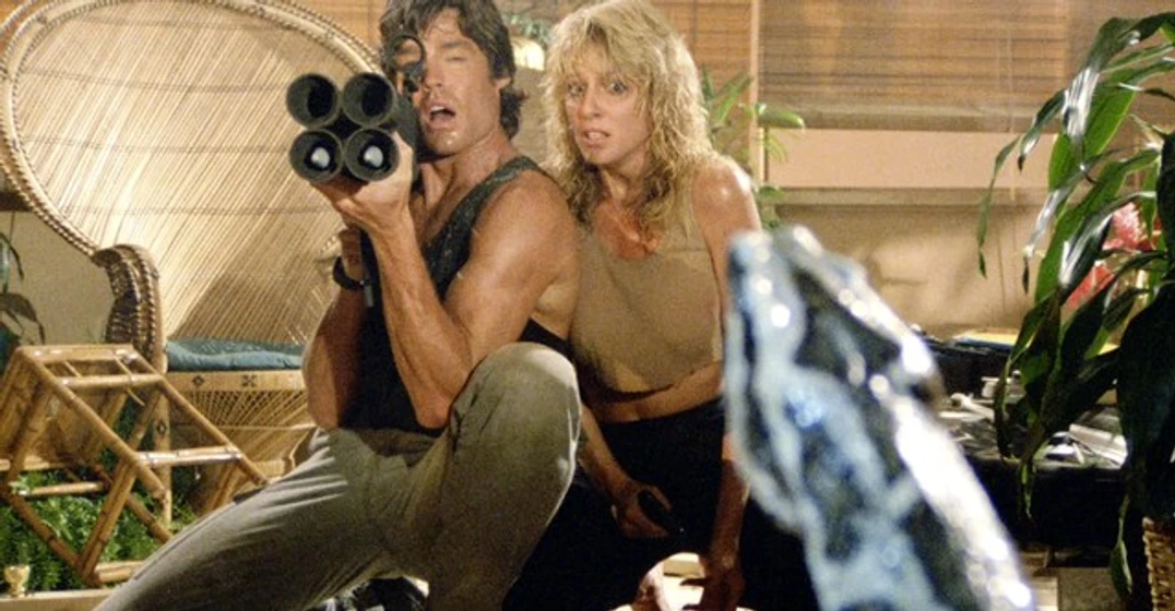 Ronn Moss y Dona Speir en hard-ticket-to-hawaii