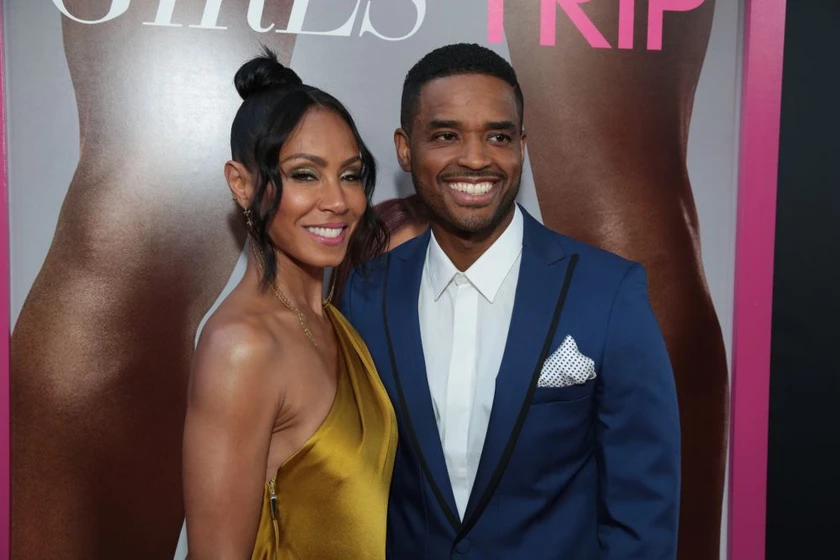 Jada Pinkett Smith y Larenz Tate en plan-de-chicas (Premiere Los Angeles. 2017)