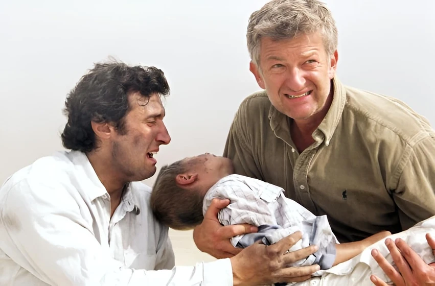 Flavio Insinna y Dominic Raacke en der-todestunnel-nur-die-wahrheit-zahlt