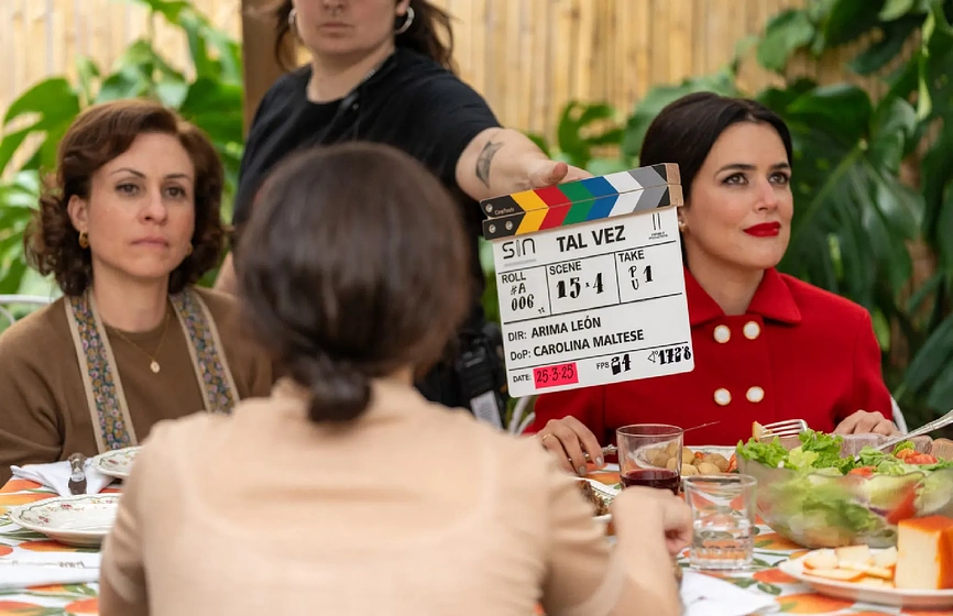 Adriana Ugarte en tal-vez-2025 (Rodaje)