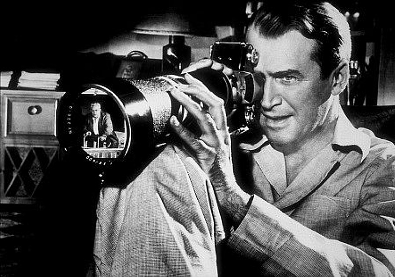 James Stewart en La Ventana Indiscreta