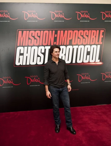 Tom Cruise en Misión: Imposible. Protocolo fantasma (Presentación en Dubai. Octubre 2010)