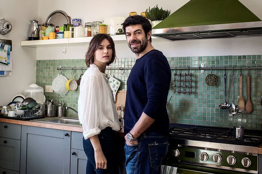 Pierfrancesco Favino y Kasia Smutniak en Mujer y Marido