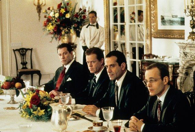 Tony Shalhoub, John Travolta, William H. Macy y Zeljko Ivanek en Acción Civil