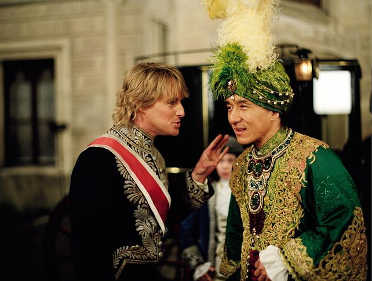 Jackie Chan y Owen Wilson en Los Rebeldes de Shanghai