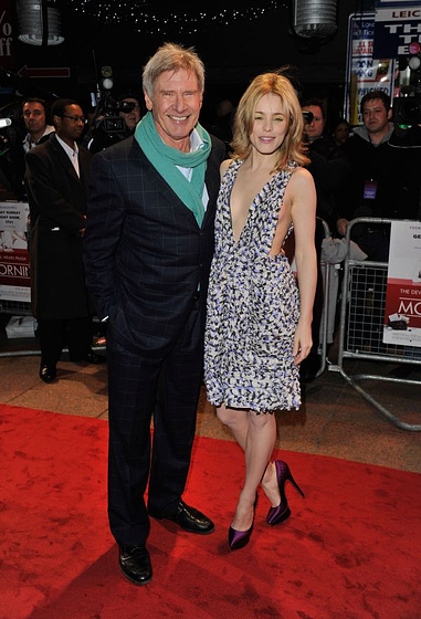 Harrison Ford [I] y Rachel McAdams en Morning Glory (Premiere en Londres. Enero 2011)