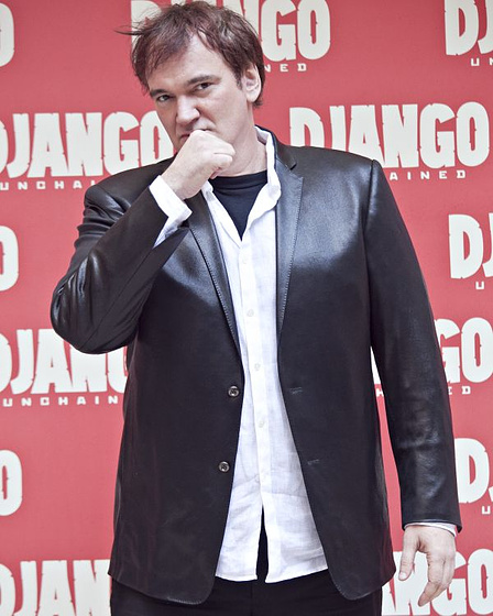Quentin Tarantino en Django Desencadenado (Premiere en Roma. Diciembre 2012)