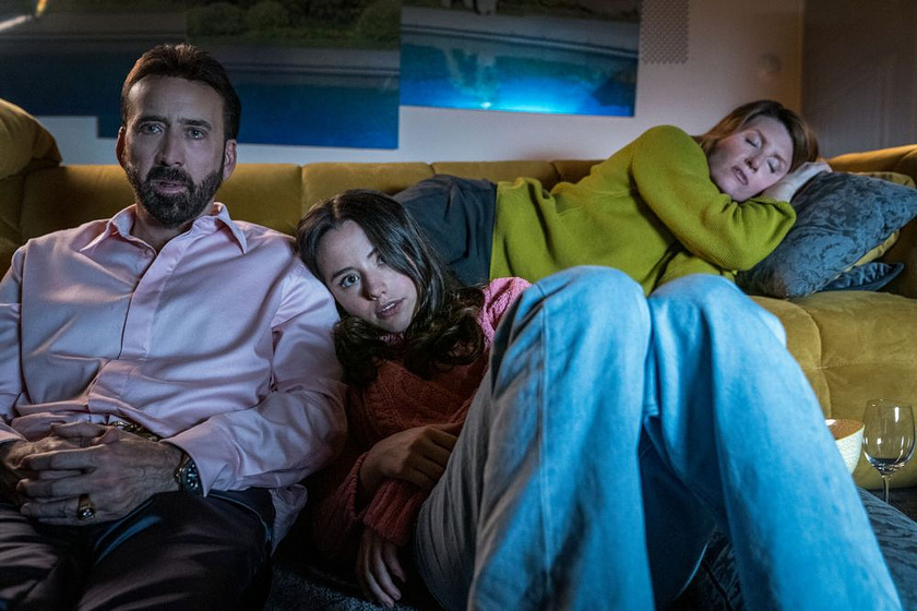 Nicolas Cage, Julianne Moore y Lily Mo Sheen en El Insoportable Peso de un talento descomunal