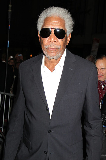 Morgan Freeman en Plan en Las Vegas (Premiere en Nueva York)