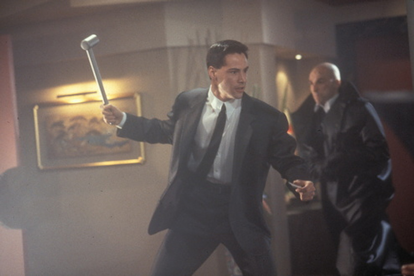 Keanu Reeves en Johnny Mnemonic