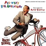 Carátula de la banda de sonido de La Gran aventura de Pee-wee, Pee-Wee's Big Adventure + Back to School