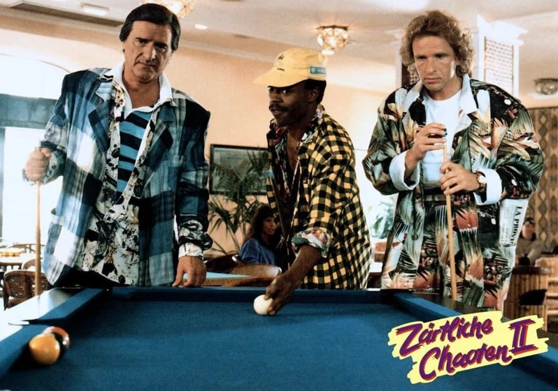 Michael Winslow, Thomas Gottschalk y Helmut Fischer en locos-novios-ii