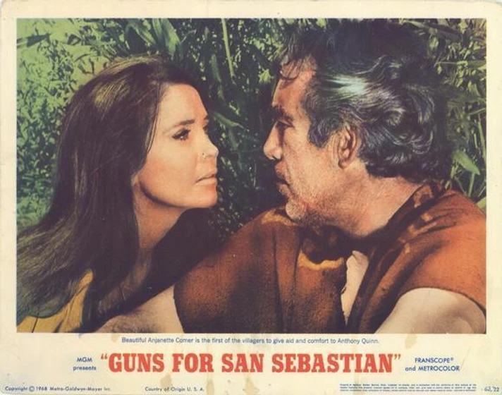 Anthony Quinn y Anjanette Comer en Los Cañones de San Sebastián (Fotograma)