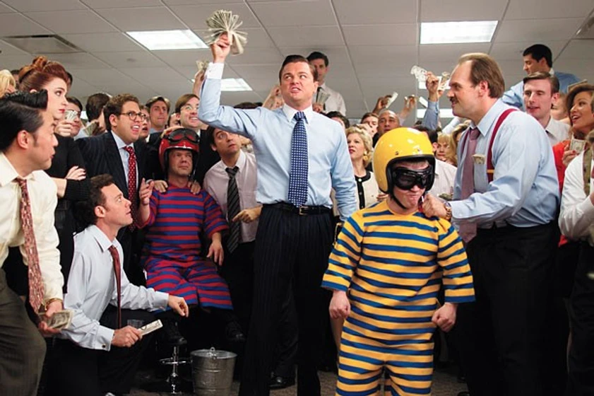 Leonardo DiCaprio en El Lobo de Wall Street