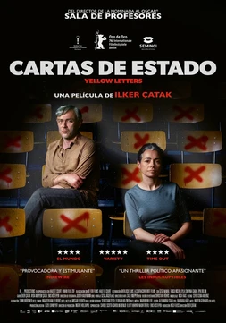 Poster de Cartas de Estado (Yellow Letters)
