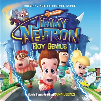 Carátula de la banda de sonido de Jimmy Neutron: El Niño Inventor