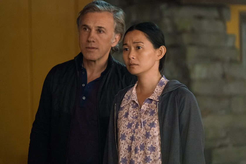 Christoph Waltz y Hong Chau en Una Vida a lo Grande