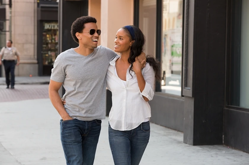 Regina Hall y Michael Ealy en sobre-lo-de-anoche