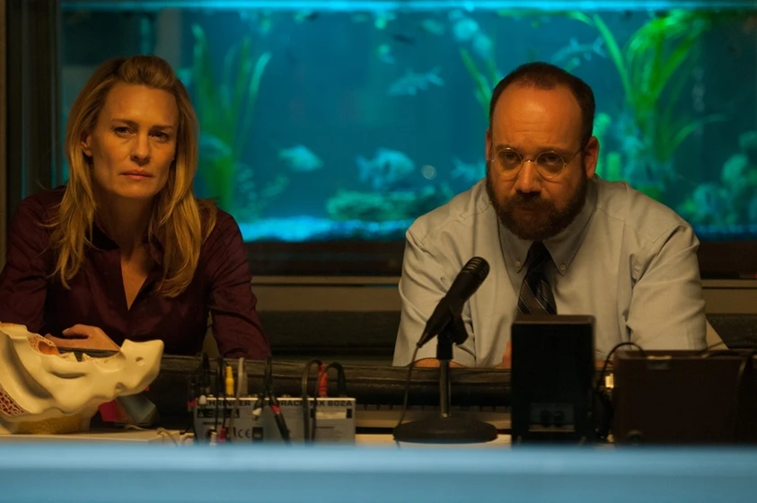 Robin Wright y Paul Giamatti en El Congreso