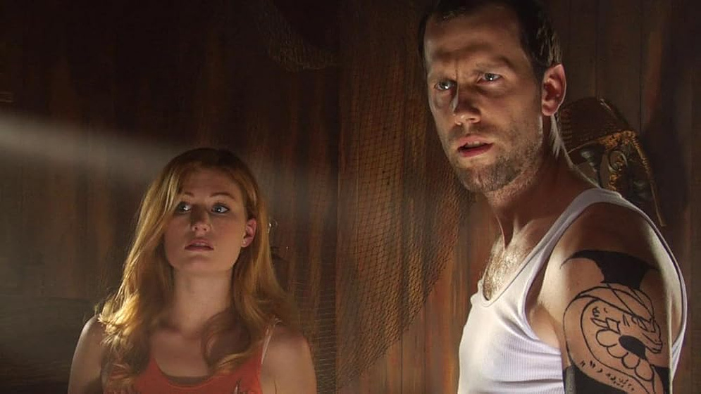 Sarah Grant Brendecke y David Crane en brain-dead-2007