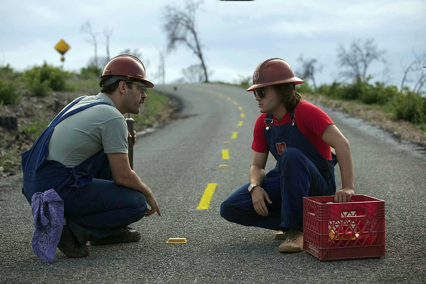 Emile Hirsch y Paul Rudd en Prince Avalanche