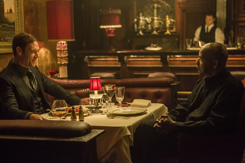 Denzel Washington y Marton Csokas en The Equalizer. El Protector